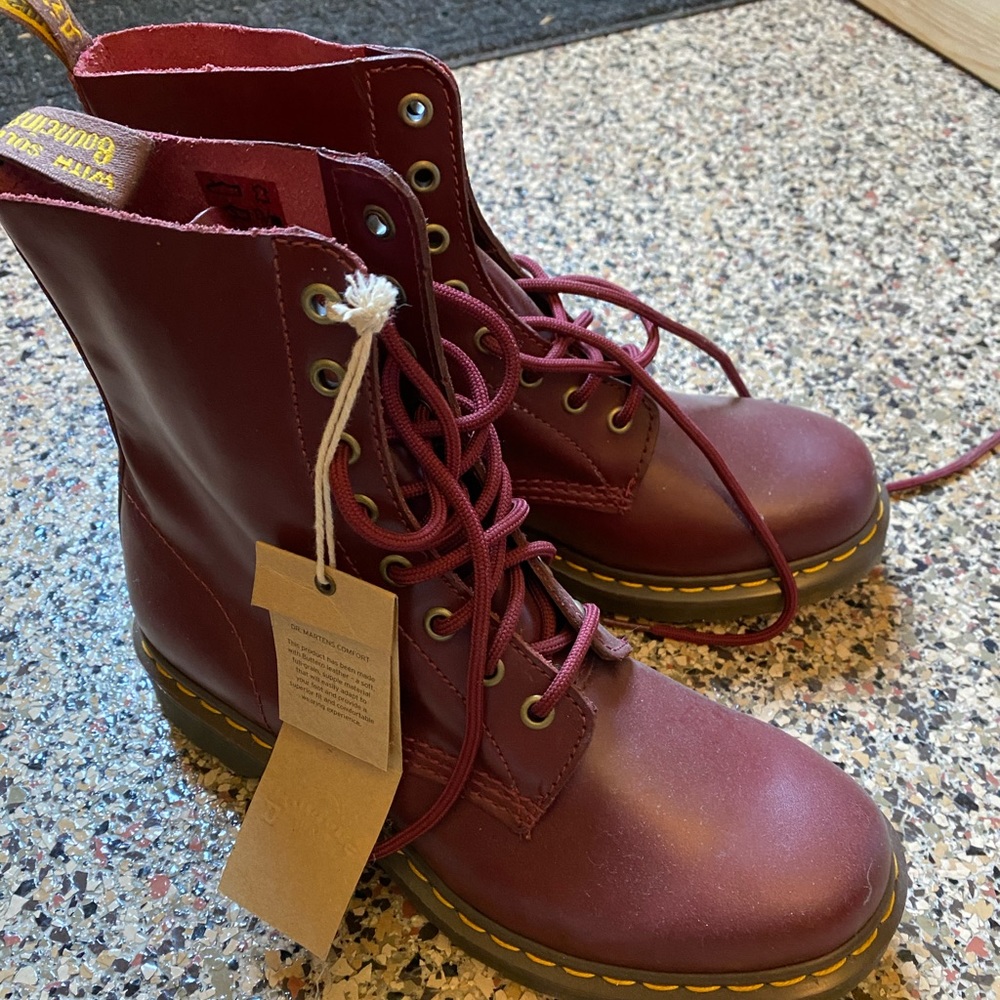 Maroon Dr Martens